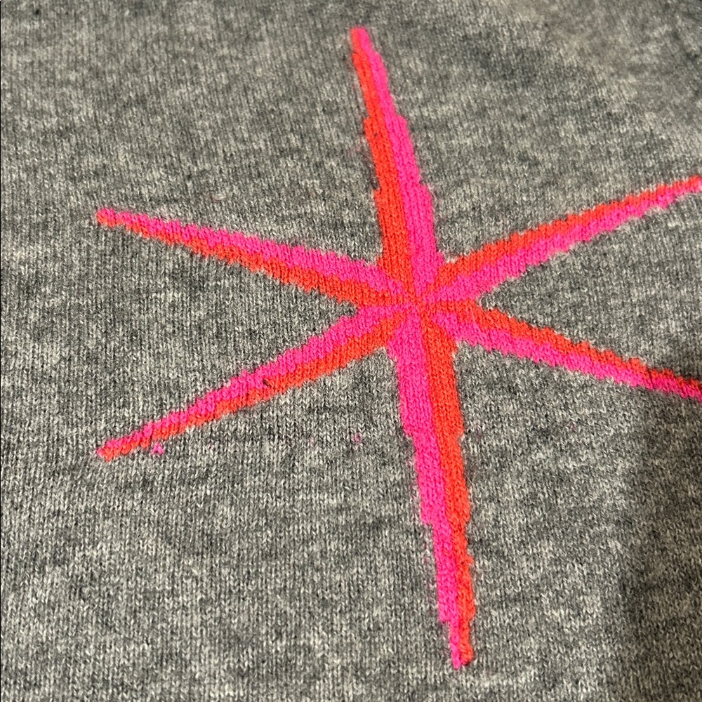 Jumper 1234 Multicolor Star Cashmere Crewneck Sweater Size 1/XS - Picture 7 of 7